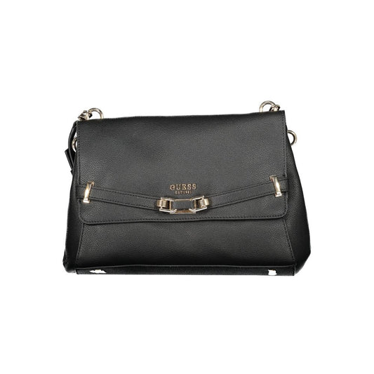 Bolso de mano de poliuretano negro para mujer Guess Jeans