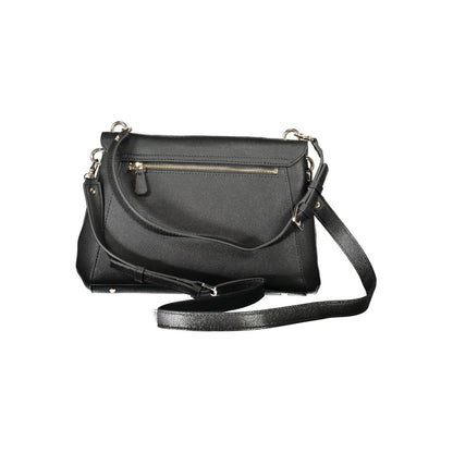 Bolso de mano de poliuretano negro para mujer Guess Jeans