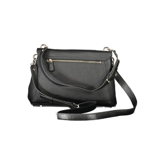 Bolso de mano de poliuretano negro para mujer Guess Jeans
