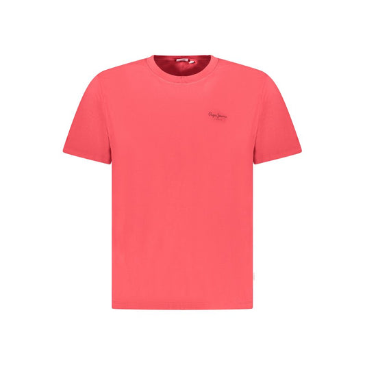 Camiseta de algodón para hombre Pepe Jeans Rosso