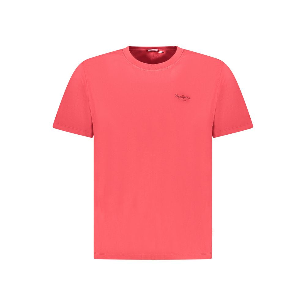 Camiseta de algodón para hombre Pepe Jeans Rosso