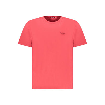 Camiseta de algodón para hombre Pepe Jeans Rosso