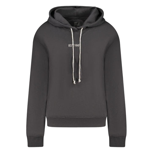 Sudadera de algodón negra para mujer Guess Jeans