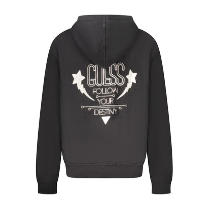 Sudadera de algodón negra para mujer Guess Jeans