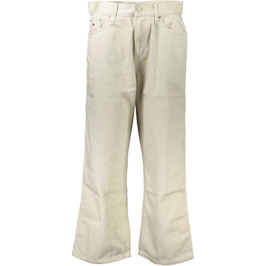 Tommy Hilfiger Jeans de mujer de algodón beige