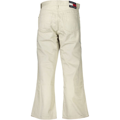 Tommy Hilfiger Jeans de mujer de algodón beige