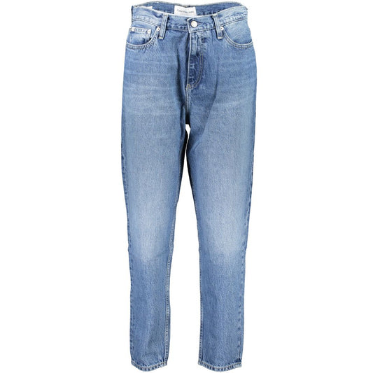 Jean vaquero de algodón Azzurro para mujer de Calvin Klein