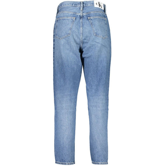 Jean vaquero de algodón Azzurro para mujer de Calvin Klein