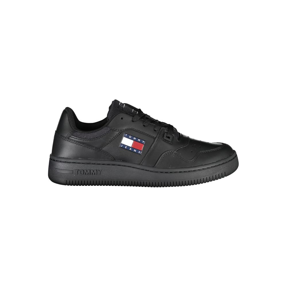 Zapatillas Tommy Hilfiger de piel negra para mujer