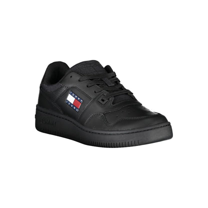 Zapatillas Tommy Hilfiger de piel negra para mujer