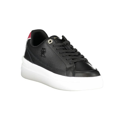 Zapatillas Tommy Hilfiger de piel negra para mujer