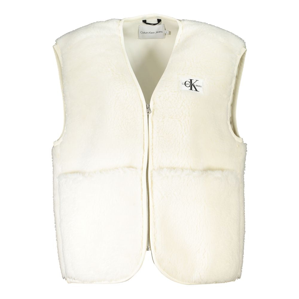 Chaleco Calvin Klein Bianco de poliéster para mujer
