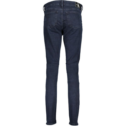 Calvin Klein - Pantalón vaquero skinny de algodón azul para mujer