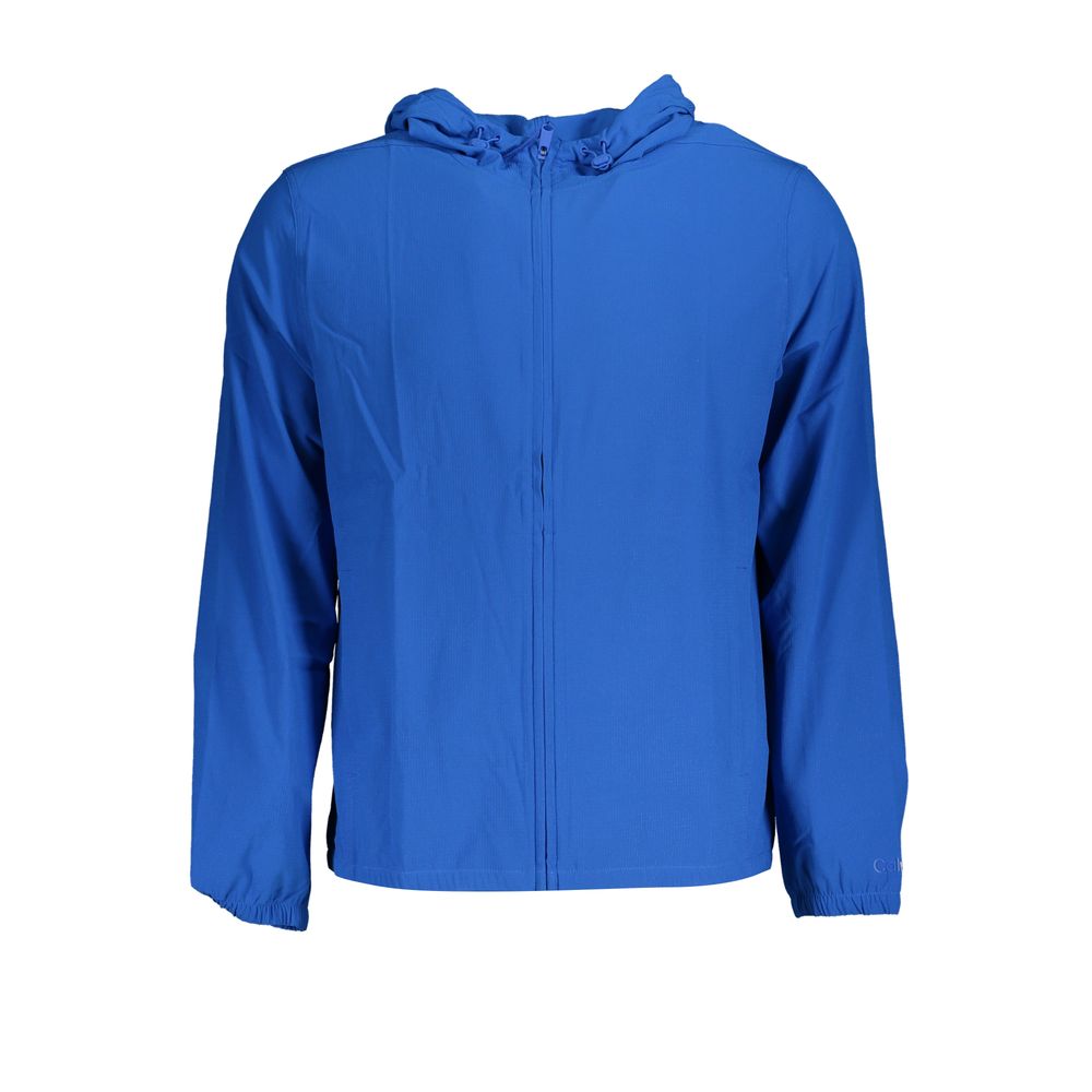 Chaqueta deportiva de poliéster azul para hombre Calvin Klein