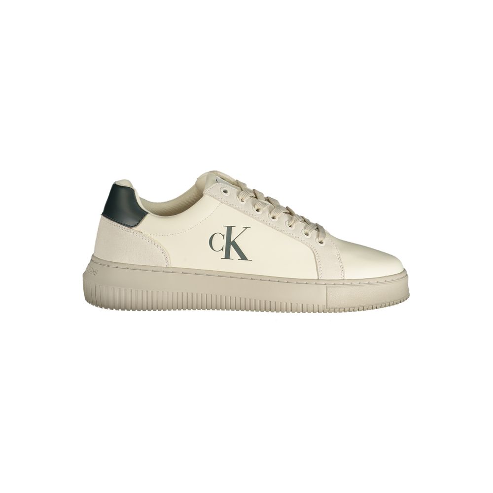 Calvin Klein Zapatilla Hombre Blanca Poliuretano