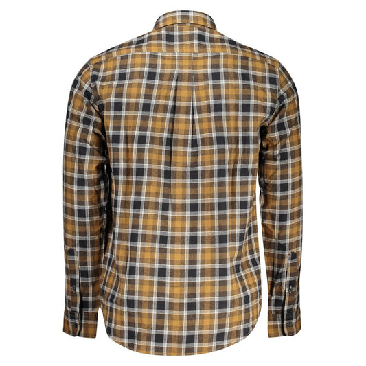 Camisa de algodón marrón para hombre Timberland