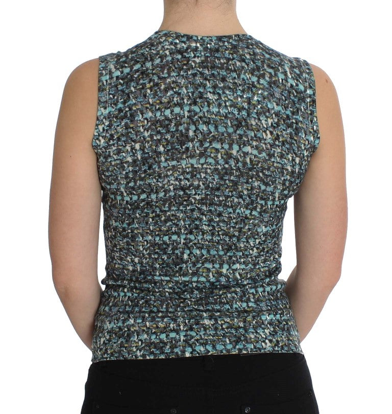 Chaleco de lana azul Dolce & Gabbana sin mangas