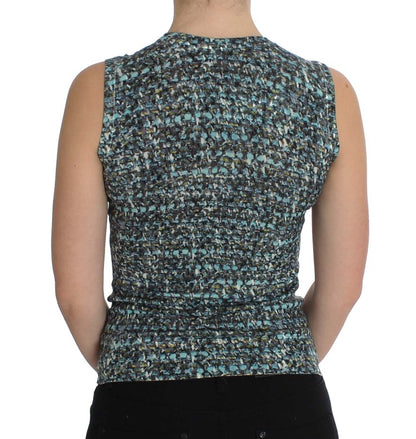 Chaleco de lana azul Dolce & Gabbana sin mangas