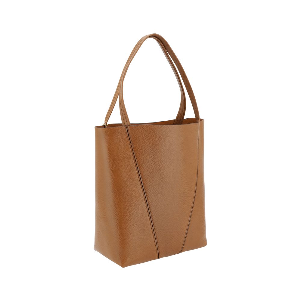 Bolso de hombro Chloé de piel de becerro marrón Bos Taurus
