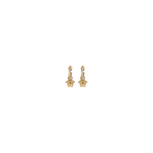 Pendientes de metal dorado Versace