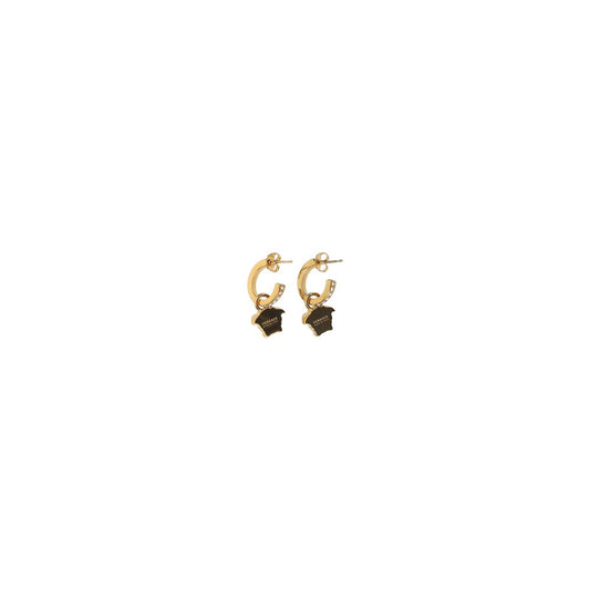 Pendientes de metal dorado Versace