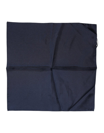 Pañuelo cuadrado de seda azul oscuro Dolce & Gabbana para hombre