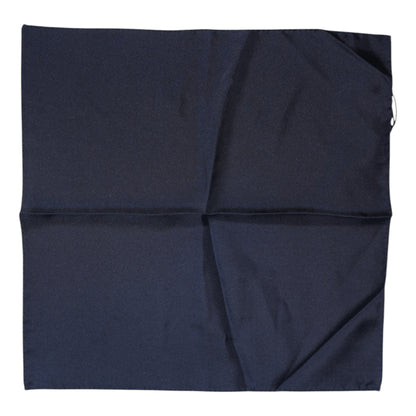 Pañuelo cuadrado de seda azul oscuro Dolce & Gabbana para hombre
