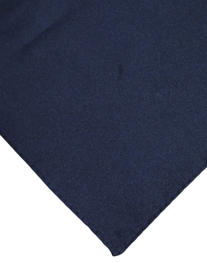 Pañuelo cuadrado de seda azul oscuro Dolce & Gabbana para hombre