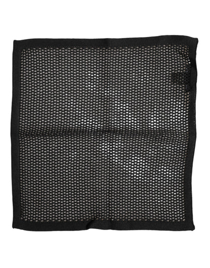 Pañuelo Cuadrado Foulard Dolce & Gabbana de Algodón Negro Estampado