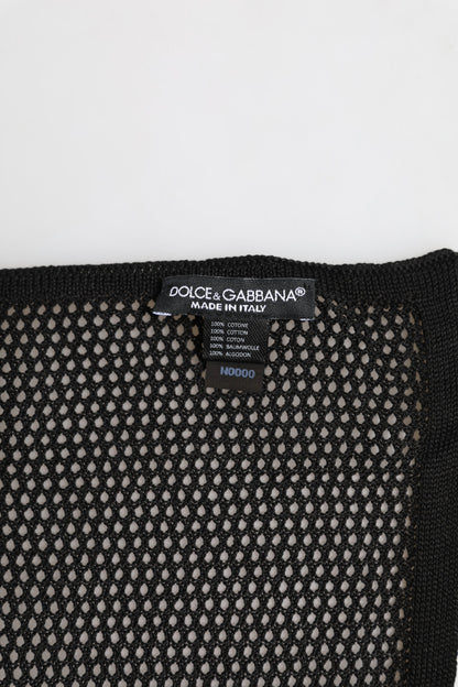 Pañuelo Cuadrado Foulard Dolce & Gabbana de Algodón Negro Estampado