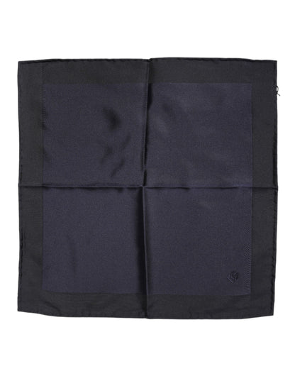 Pañuelo cuadrado de seda azul oscuro Dolce & Gabbana para hombre