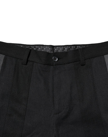 Pantalones para hombre Dolce & Gabbana de algodón, negros y grises, ajustados