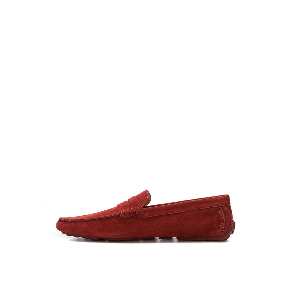 Mocasines Bally de cuero burdeos