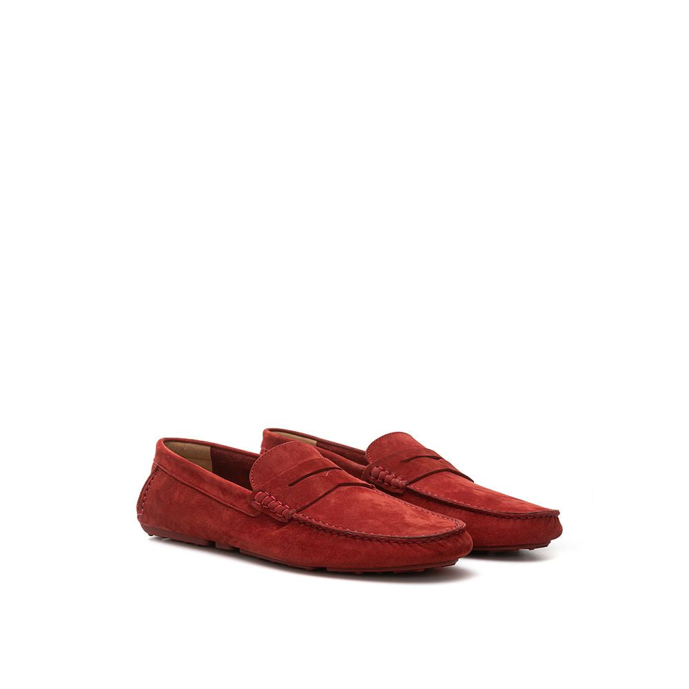 Mocasines Bally de cuero burdeos