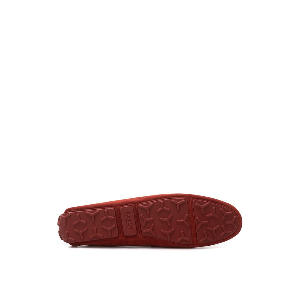 Mocasines Bally de cuero burdeos