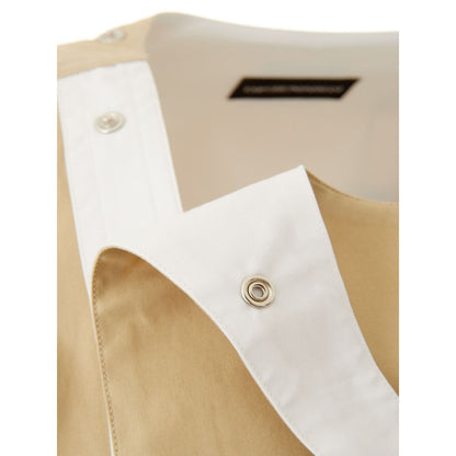 Camiseta de algodón marrón Emporio Armani