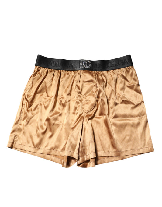 Dolce & Gabbana Conjunto Bóxer y Antifaz Beige de Hombre Ajuste Regular Ropa Interior