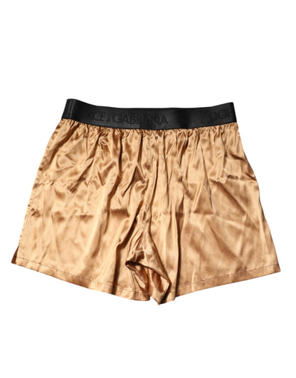 Dolce & Gabbana Conjunto Bóxer y Antifaz Beige de Hombre Ajuste Regular Ropa Interior