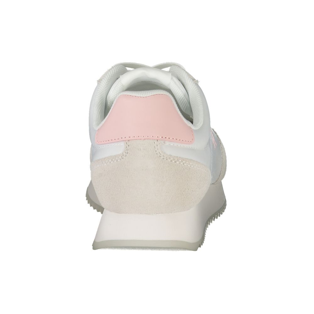 Calvin Klein Zapatilla de piel blanca para mujer