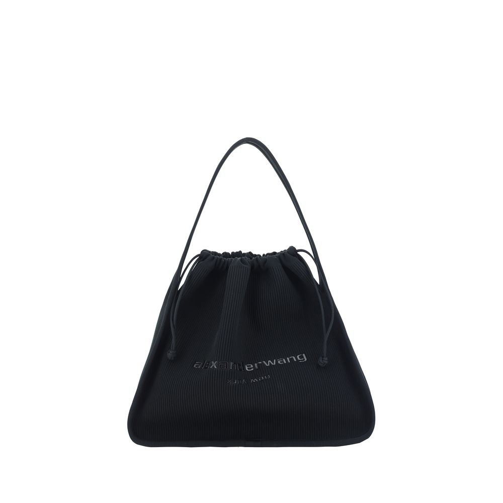 Bolso de mano de poliéster negro Alexander Wang