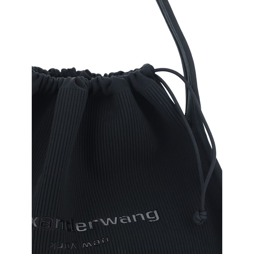 Bolso de mano de poliéster negro Alexander Wang