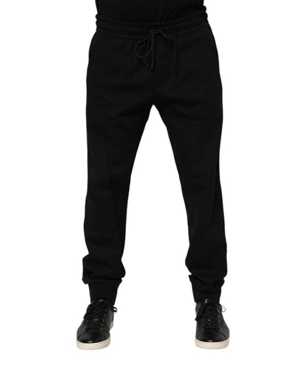Pantalones deportivos Dolce & Gabbana negros de algodón para hombre