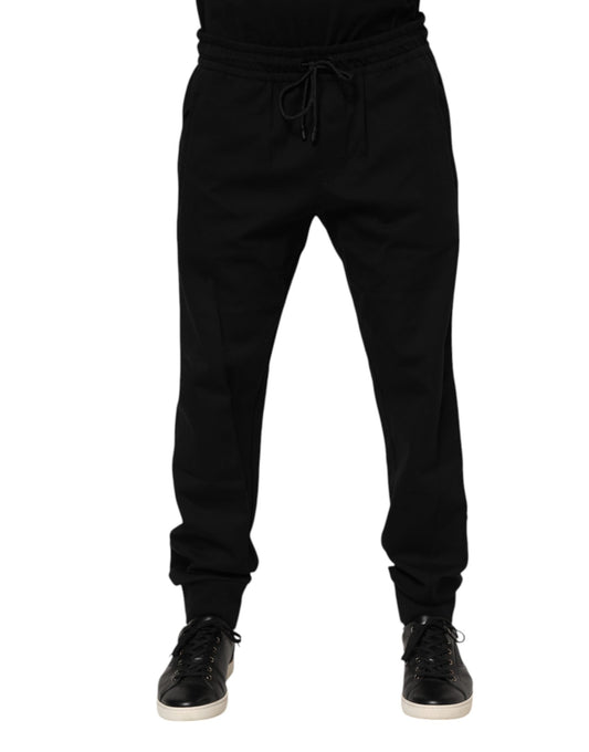 Pantalones deportivos Dolce & Gabbana negros de algodón para hombre