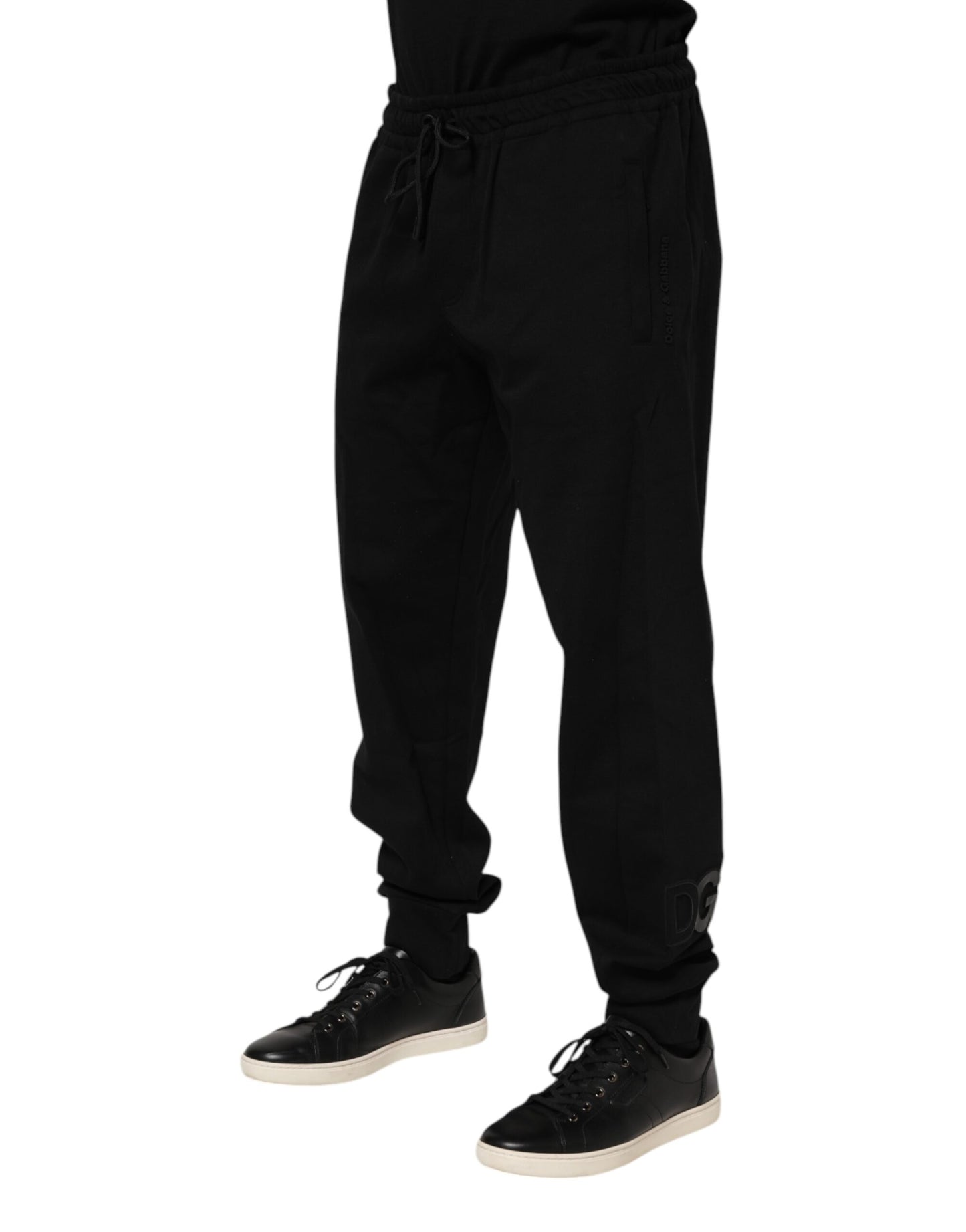 Pantalones deportivos Dolce & Gabbana negros de algodón para hombre