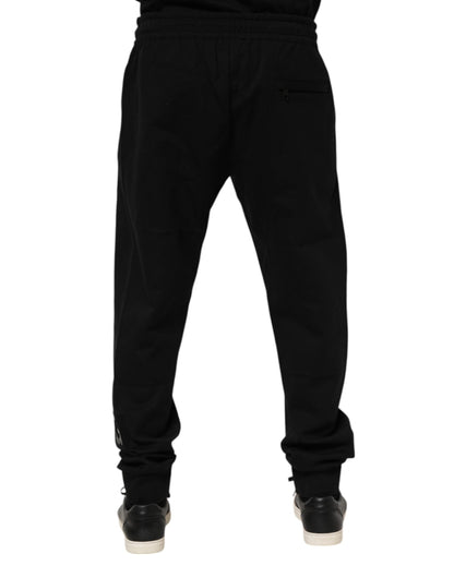 Pantalones deportivos Dolce & Gabbana negros de algodón para hombre