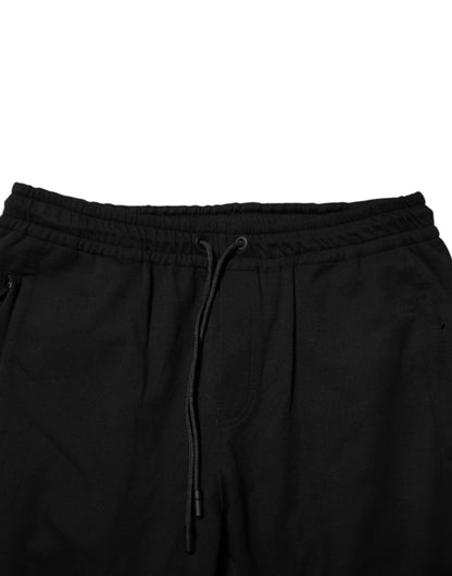 Pantalones deportivos Dolce & Gabbana negros de algodón para hombre