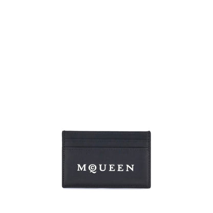Cartera Alexander McQueen de piel de becerro negra Bos Taurus
