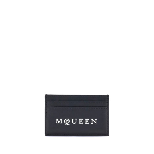 Cartera Alexander McQueen de piel de becerro negra Bos Taurus