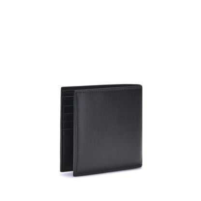 Cartera Alexander McQueen de piel de becerro negra Bos Taurus