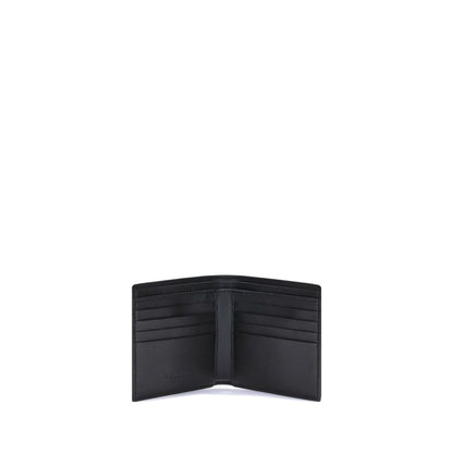 Cartera Alexander McQueen de piel de becerro negra Bos Taurus